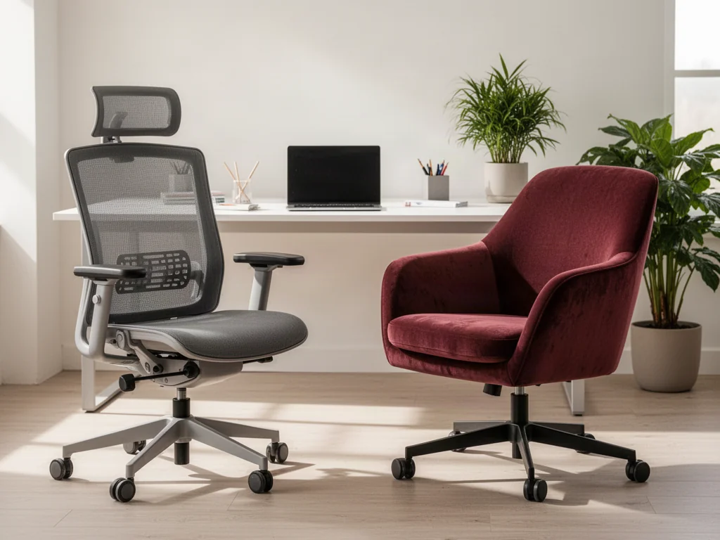 Ergonomiczny fotel biurowy z siatką czy tapicerowany – czym kierować się przy wyborze?